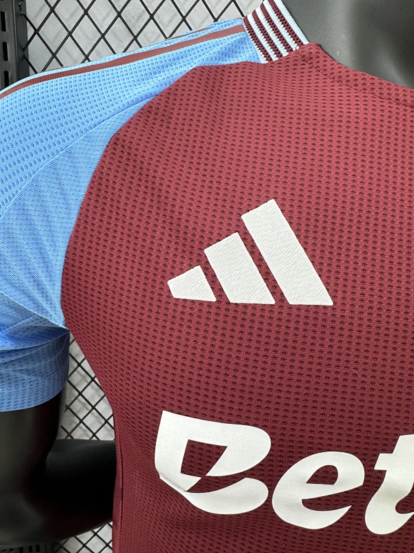 Aston Villa Local Versión Jugador 2024/25 (Granate) 4