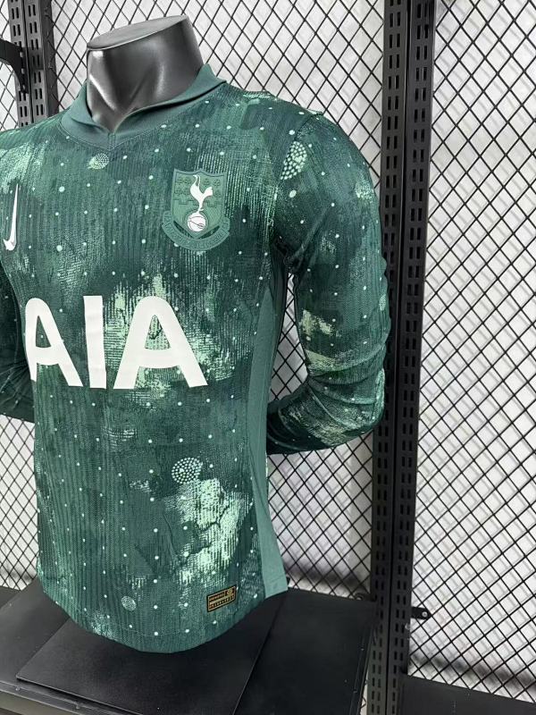 Tottenham Hotspur Tercera Versión Jugador 2024/25 (Verde, Manga Larga) 7