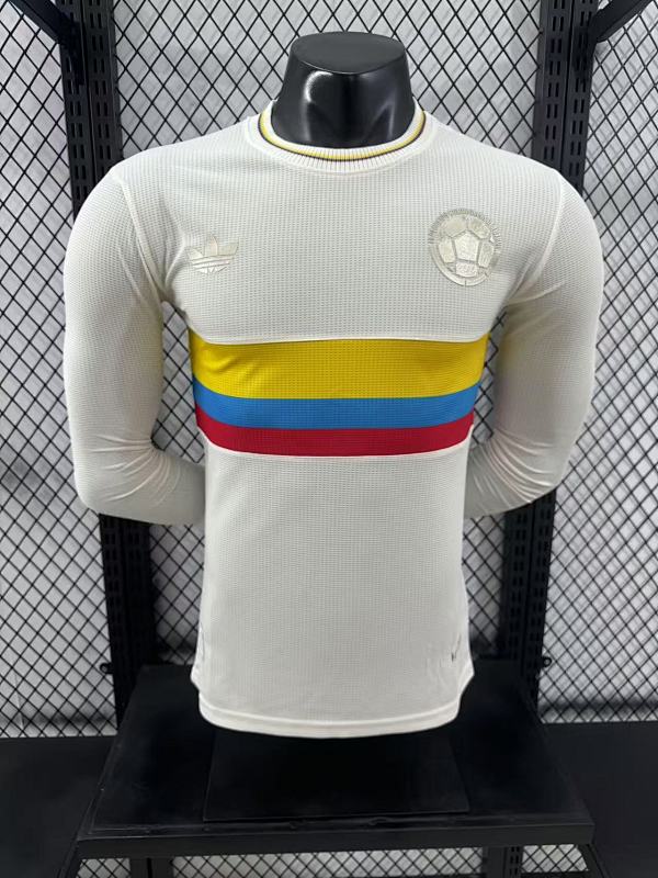 Colombia Edición Especial Versión Jugador (Blanca, Manga Larga)