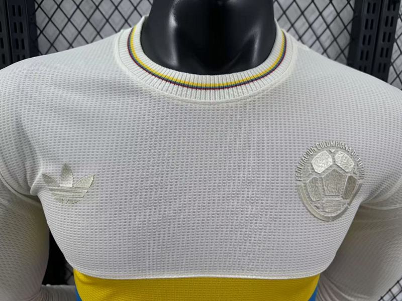 Colombia Edición Especial Versión Jugador (Blanca, Manga Larga) 3