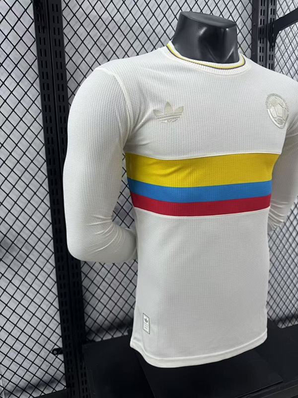 Colombia Edición Especial Versión Jugador (Blanca, Manga Larga) 6