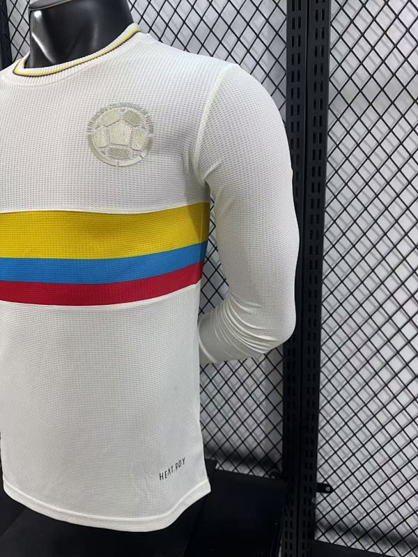 Colombia Edición Especial Versión Jugador (Blanca, Manga Larga) 7