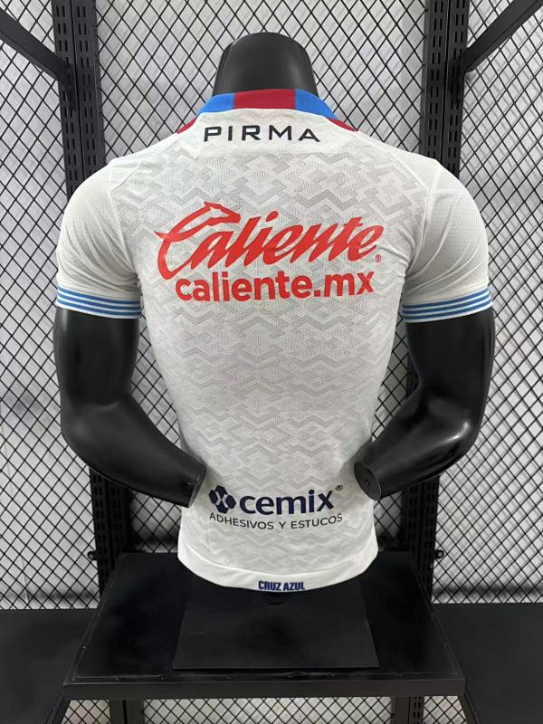 Cruz Azul Visitante Versión Jugador 2024/25 (Blanca) 2