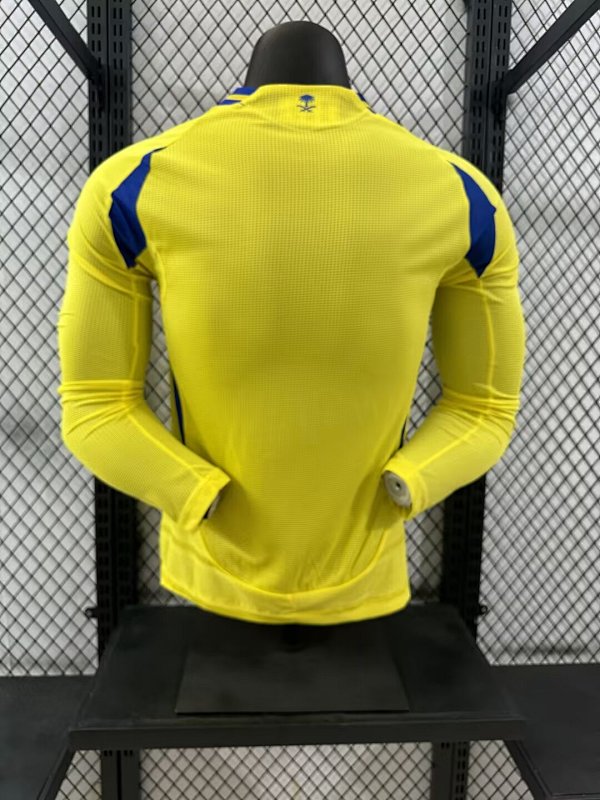Al Nassr Local Versión Jugador 2024/25 (Amarilla, Manga Larga) 2