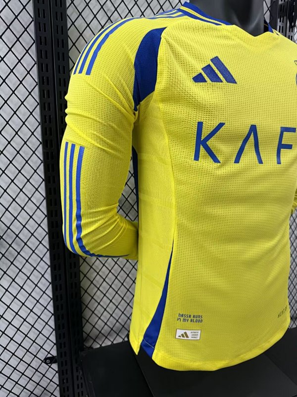 Al Nassr Local Versión Jugador 2024/25 (Amarilla, Manga Larga) 6