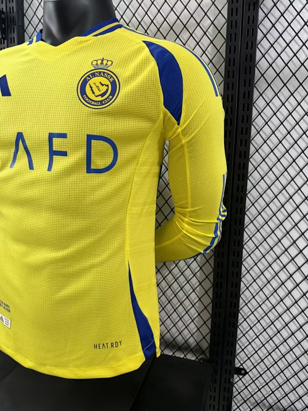 Al Nassr Local Versión Jugador 2024/25 (Amarilla, Manga Larga) 7