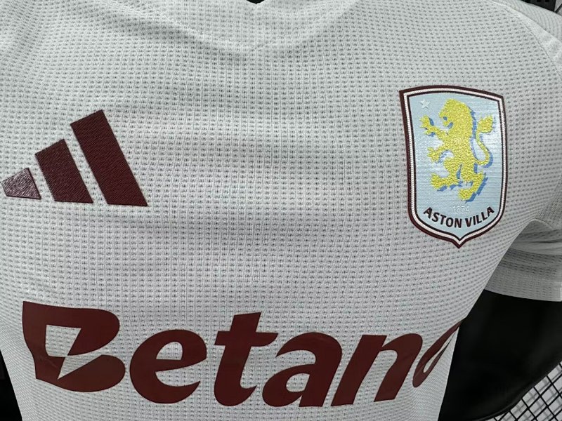 Aston Villa Visitante Versión Jugador 2024/25 (Blanca) 3