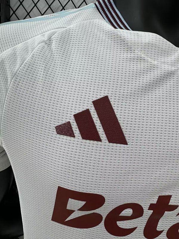 Aston Villa Visitante Versión Jugador 2024/25 (Blanca) 4