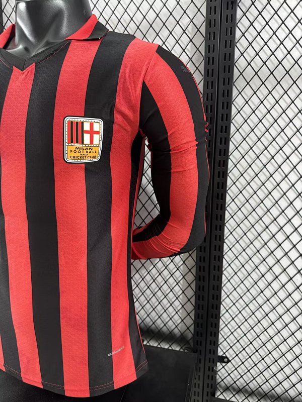 AC Milan 125 Aniversario Versión Jugador (Roja, Manga Larga) 6