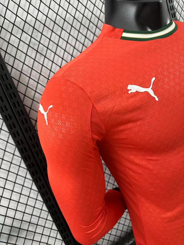 Portugal Local Versión Jugador 2025/26 (Roja, Manga Larga) 8