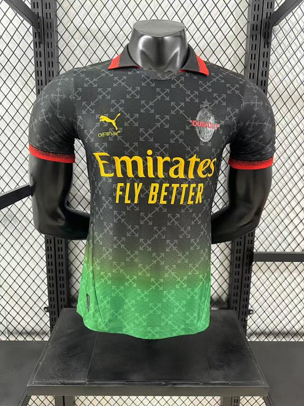 AC Milan Cuarta Versión Jugador 2024/25 (Negra)
