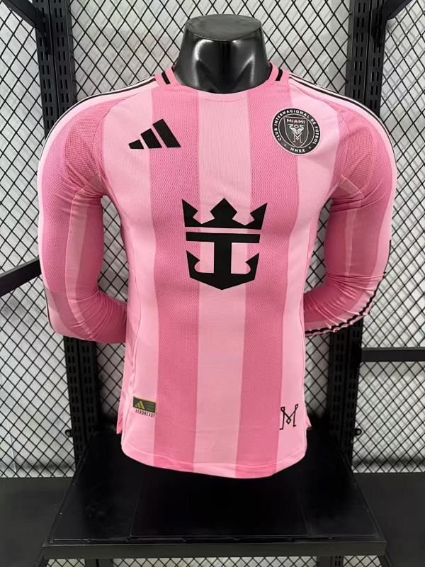 Inter Miami Local Versión Jugador 2025/26 (Rosa, Manga Larga)