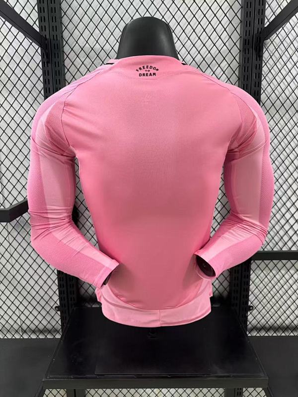 Inter Miami Local Versión Jugador 2025/26 (Rosa, Manga Larga) 2