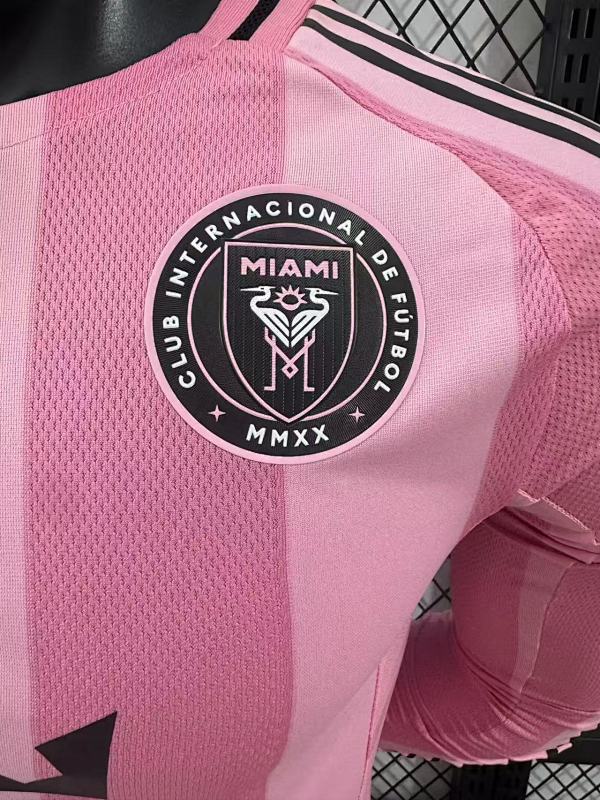 Inter Miami Local Versión Jugador 2025/26 (Rosa, Manga Larga) 5