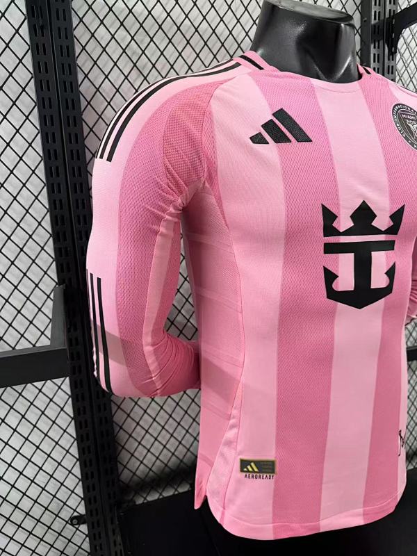 Inter Miami Local Versión Jugador 2025/26 (Rosa, Manga Larga) 6