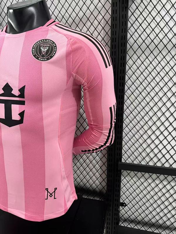 Inter Miami Local Versión Jugador 2025/26 (Rosa, Manga Larga) 7