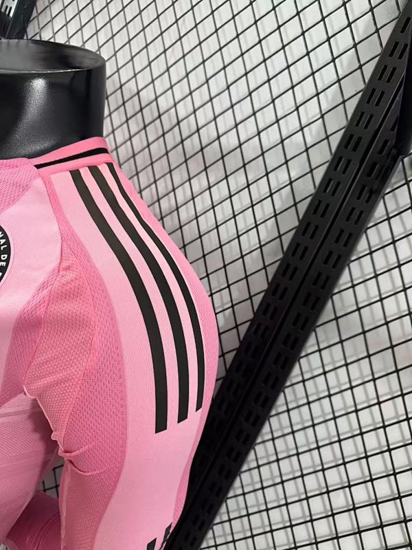Inter Miami Local Versión Jugador 2025/26 (Rosa, Manga Larga) 9
