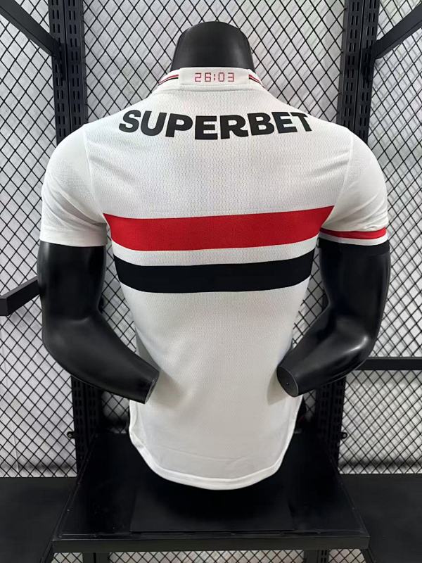São Paulo Local Versión Jugador 2025/26 (Blanca) 2