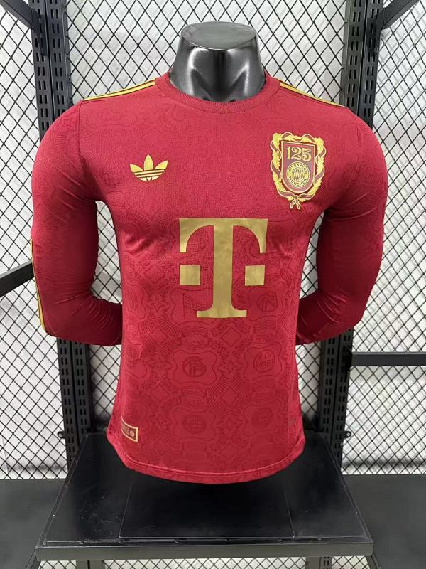 Bayern Munich 125 Aniversario Versión Jugador (Roja, Manga Larga)