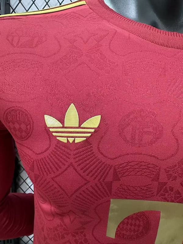 Bayern Munich 125 Aniversario Versión Jugador (Roja, Manga Larga) 4