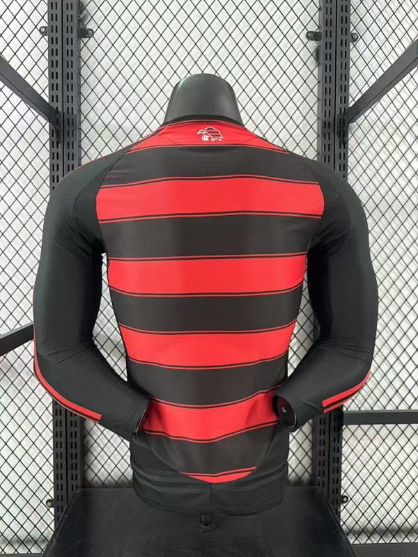 Flamengo Local Versión Jugador 2025/26 (Roja, Manga Larga) 2