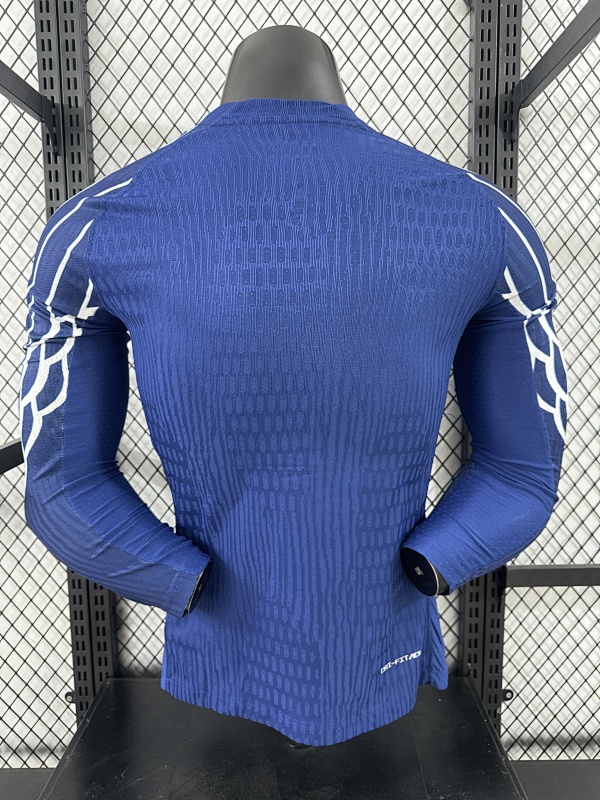 Paris Saint-Germain Cuarta Versión Jugador 2024/25 (Azul, Manga Larga) 2