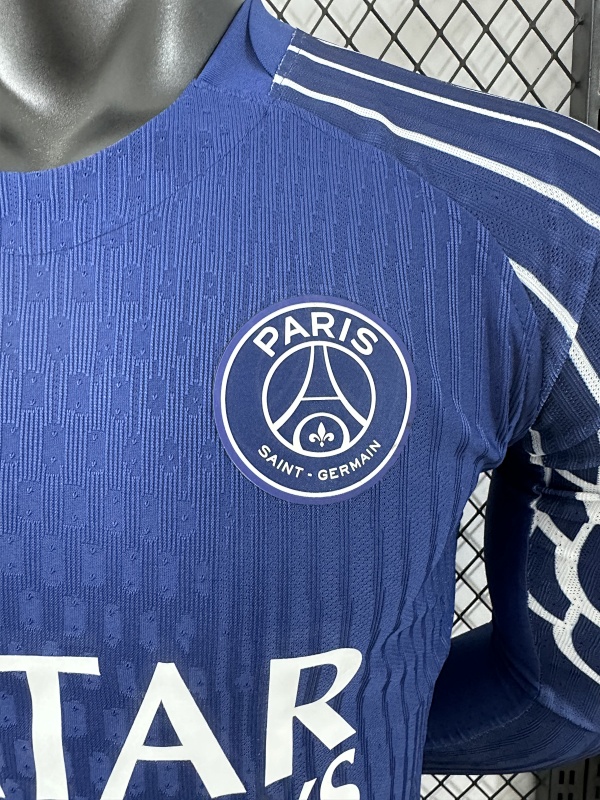 Paris Saint-Germain Cuarta Versión Jugador 2024/25 (Azul, Manga Larga) 5