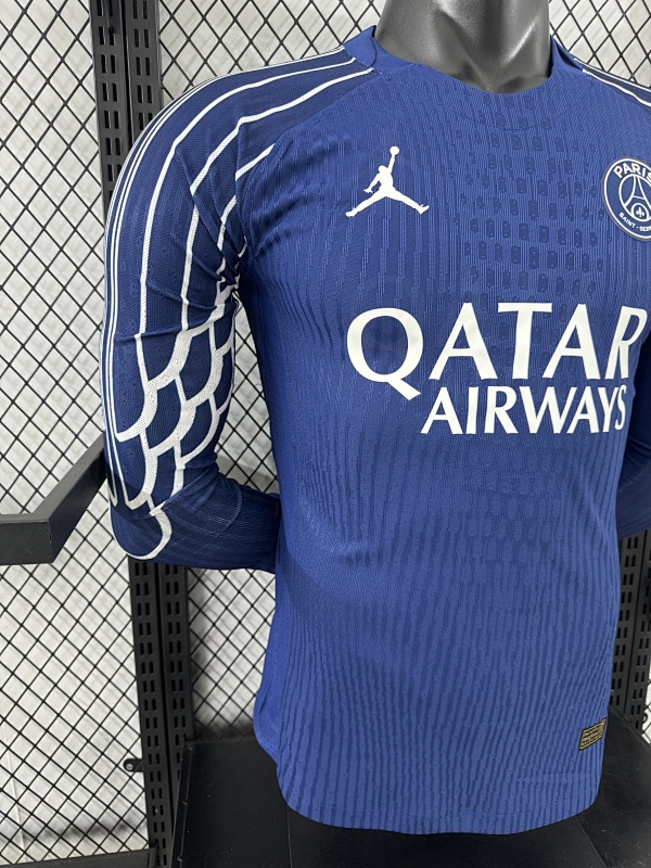 Paris Saint-Germain Cuarta Versión Jugador 2024/25 (Azul, Manga Larga) 6
