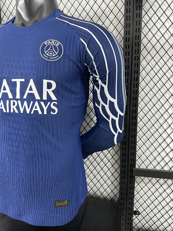 Paris Saint-Germain Cuarta Versión Jugador 2024/25 (Azul, Manga Larga) 7