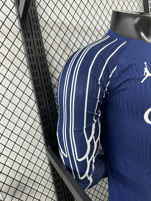 Paris Saint-Germain Cuarta Versión Jugador 2024/25 (Azul, Manga Larga) 8