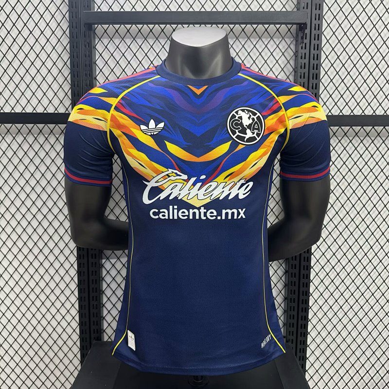 Club America Edición Especial Versión Jugador (Azul, Manga Larga)