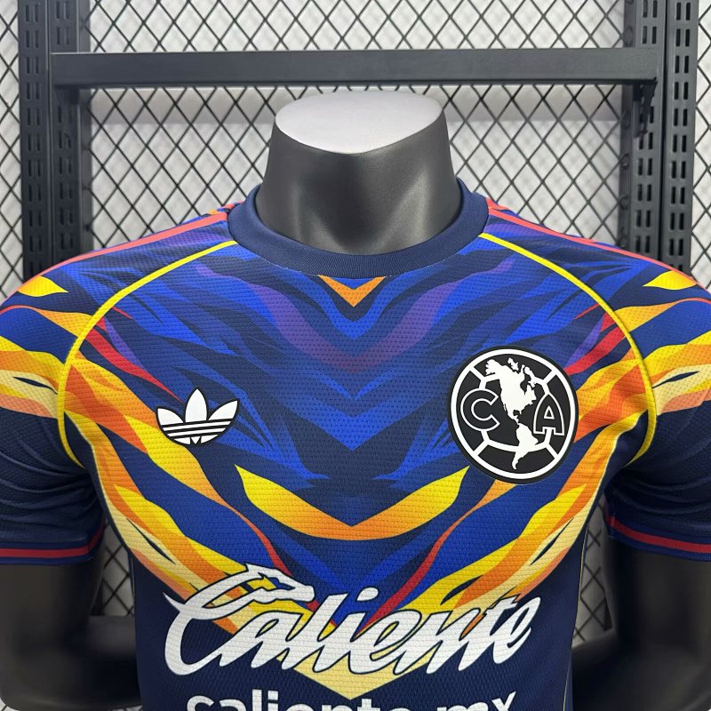 Club America Edición Especial Versión Jugador (Azul, Manga Larga) 3