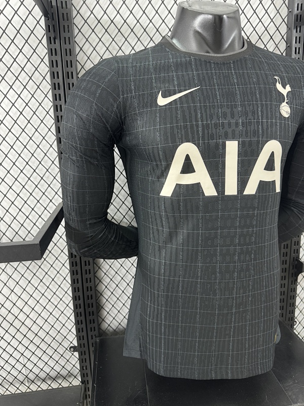 Tottenham Hotspur Visitante Versión Jugador 2025/26 (Negra, Manga Larga) 6