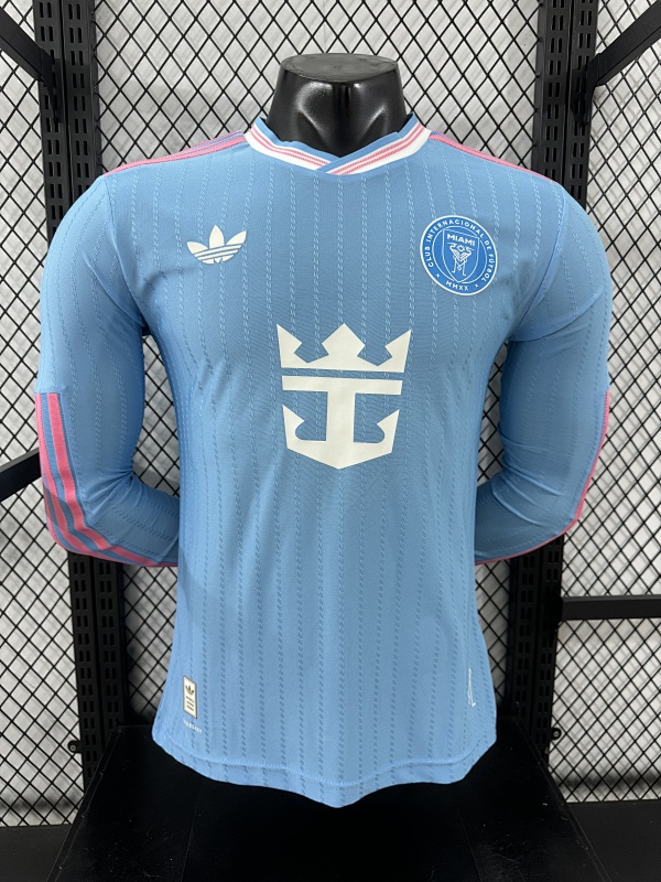 Inter Miami Tercera Versión Jugador 2025/26 (Celeste, Manga Larga)