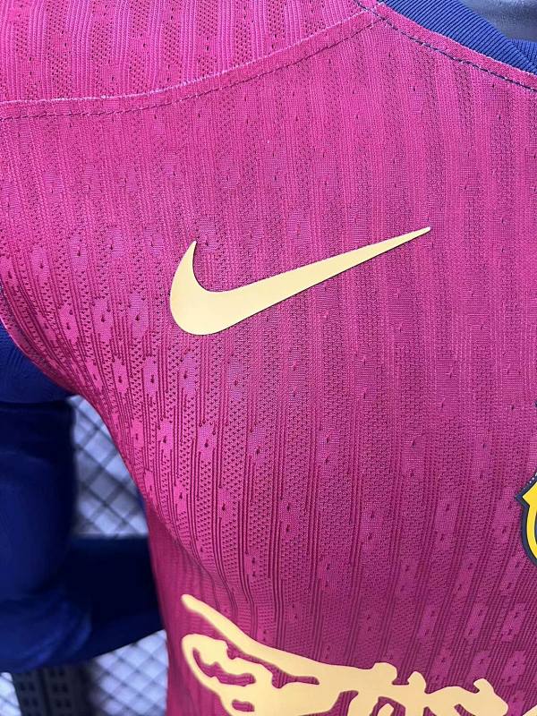 FC Barcelona Local Versión Jugador 2024/25 (Granate y Azul, Manga Larga) 4