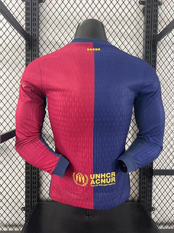 FC Barcelona Local Versión Jugador (Granate, Manga Larga) 2