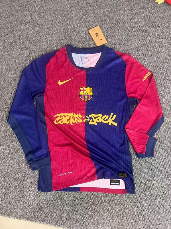 FC Barcelona Local Versión Jugador (Granate, Manga Larga) 3