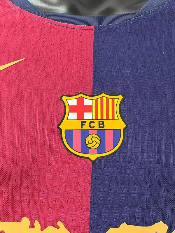 FC Barcelona Local Versión Jugador (Granate, Manga Larga) 6