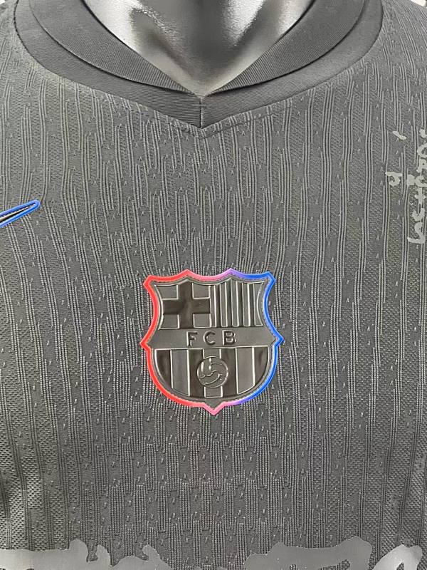FC Barcelona Visitante Versión Jugador (Negra, Manga Larga) 5