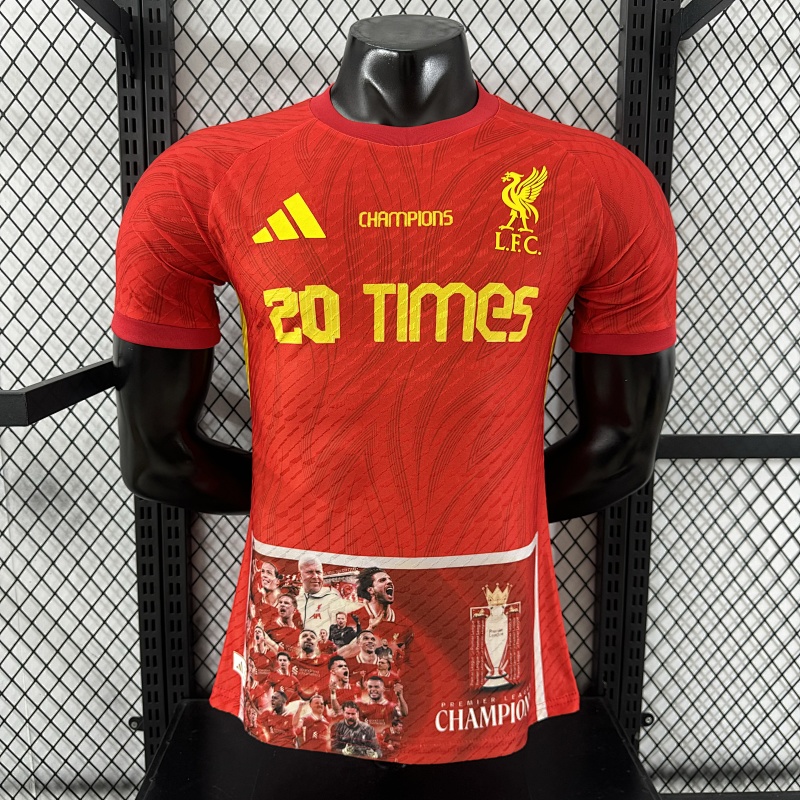 Liverpool Edición Campeones Versión Jugador 2024/25 (Roja)