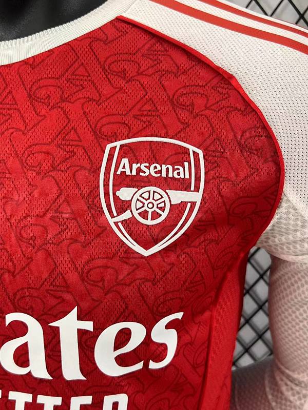 Arsenal Local Versión Jugador 2025/26 (Roja, Manga Larga) 5