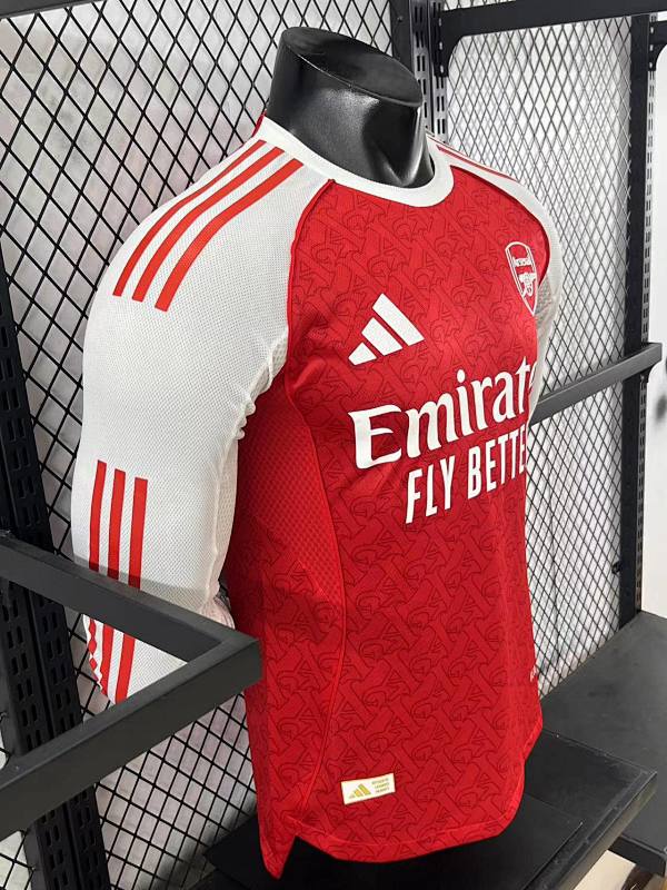 Arsenal Local Versión Jugador 2025/26 (Roja, Manga Larga) 6