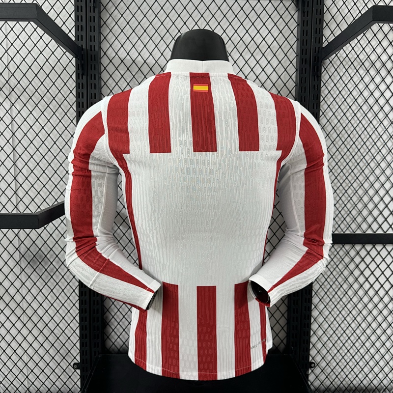 Atletico Madrid Local Versión Jugador 2025/26 (Roja, Manga Larga) 2