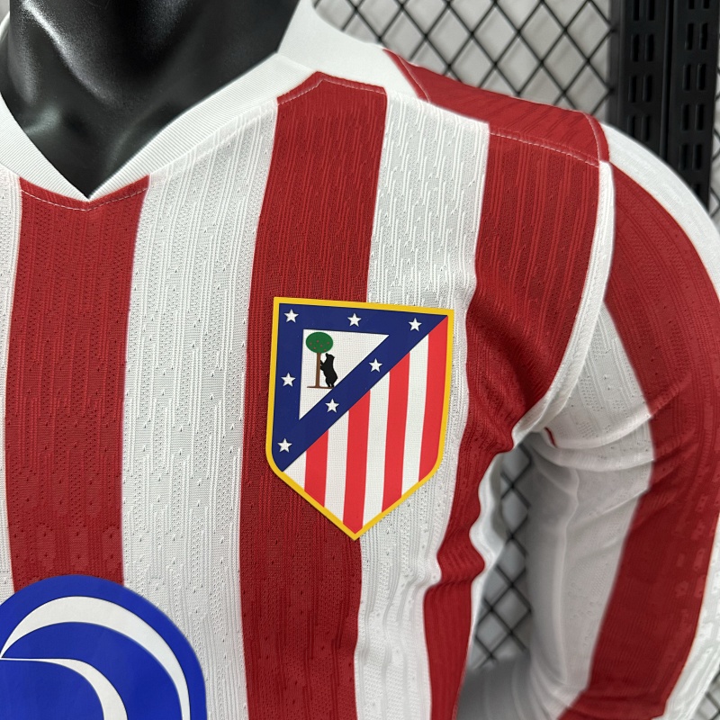 Atletico Madrid Local Versión Jugador 2025/26 (Roja, Manga Larga) 5