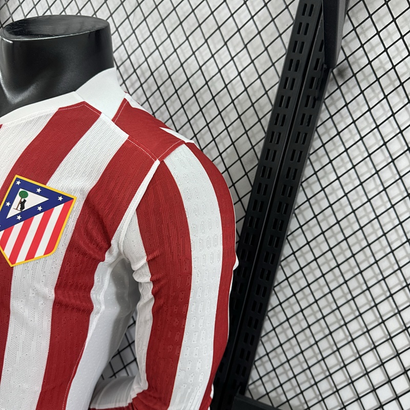 Atletico Madrid Local Versión Jugador 2025/26 (Roja, Manga Larga) 9