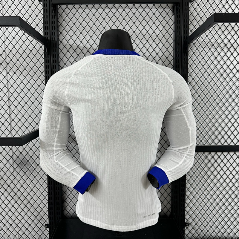 Inglaterra Local Versión Jugador 2025/26 (Blanca, Manga Larga) 3