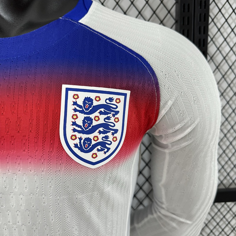 Inglaterra Local Versión Jugador 2025/26 (Blanca, Manga Larga) 6
