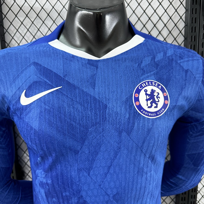 Chelsea Local Versión Jugador 2025/26 (Azul, Manga Larga) 3