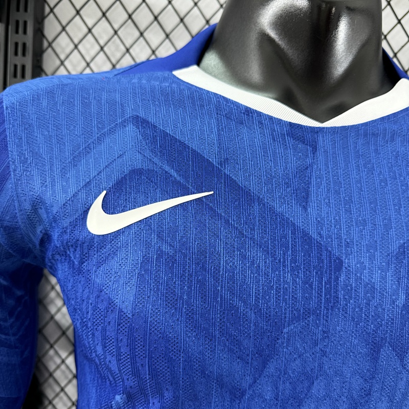 Chelsea Local Versión Jugador 2025/26 (Azul, Manga Larga) 4