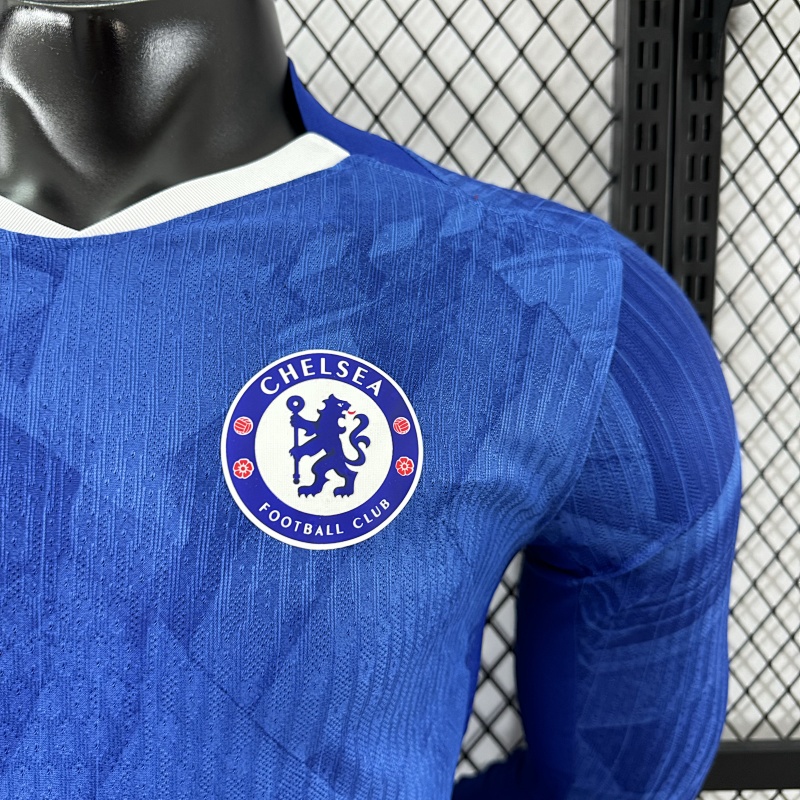 Chelsea Local Versión Jugador 2025/26 (Azul, Manga Larga) 5